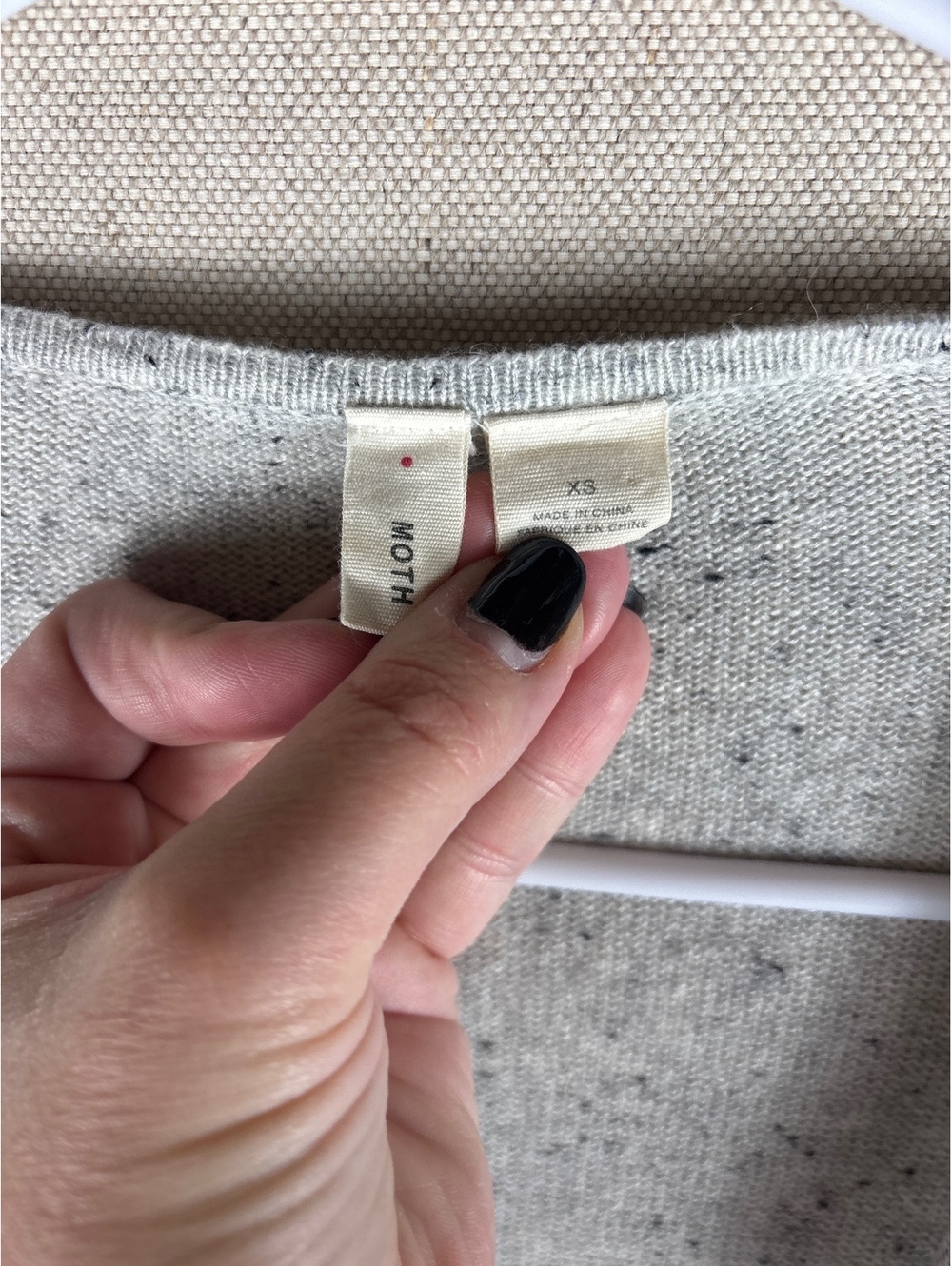 Anthropologie Moth > Gray Open Trumpet Sleeve Cardigan Extra Small - Picture 4 of 6